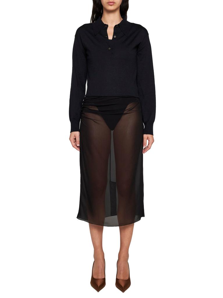 PRADA ABBIGLIAMENTO PRADA ABBIGLIAMENTO | Tulle midi skirt | Women | 40