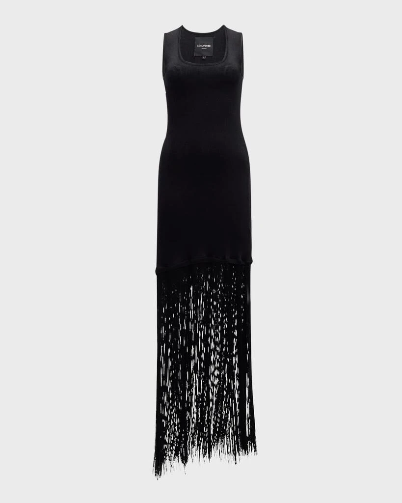 Le Superbe Sleeveless Fringe Tank Dress 1