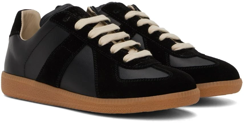 MAISON MARGIELA Black Replica Sneakers 4