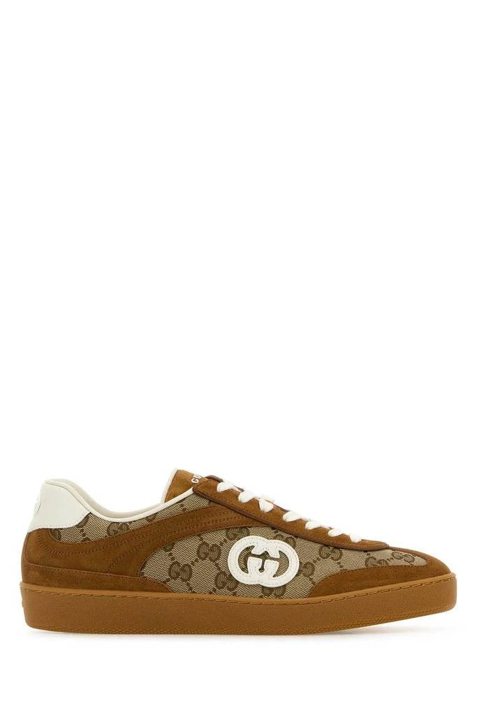 Gucci Suede And Gg Fabric Sneakers 1