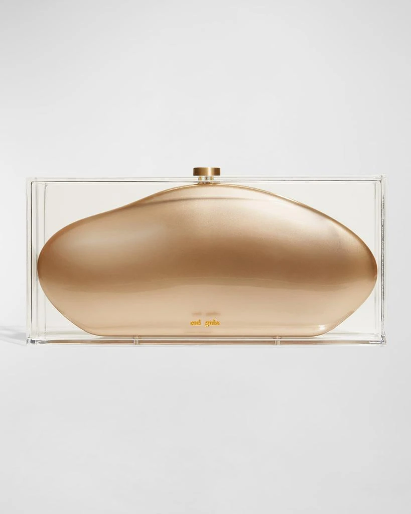 Cult Gaia Annika Clear Acrylic Clutch Bag 1