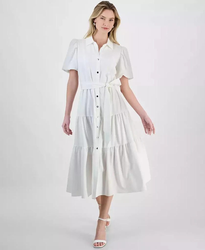 Shop Women's Puff-Sleeve Belted Tiered Dress on Sale at BeyondStyle  Get  71% Off Women's Puff-Sleeve Belted Tiered Dress with Limited-Time Flash  Deals, Exclusive Discounts, and Special Offers. Enjoy Unbeatable Savings on