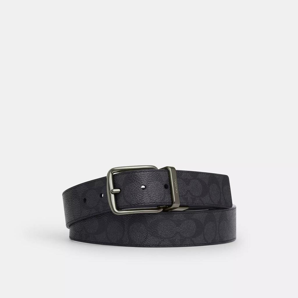 Coach Harness Buckle Cut To Size Reversible Belt, 38 Mm