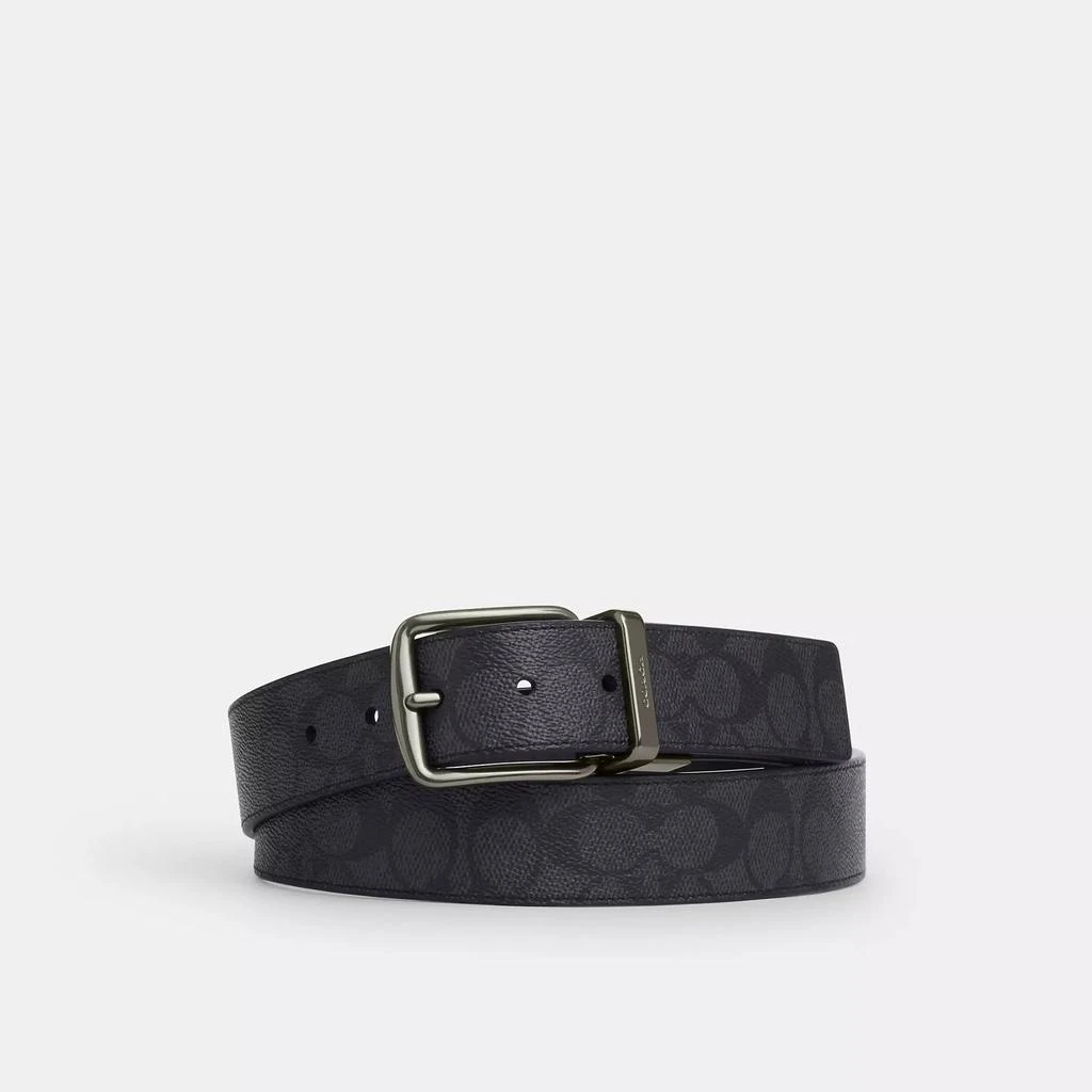 Coach Harness Buckle Cut To Size Reversible Belt, 38 Mm 1