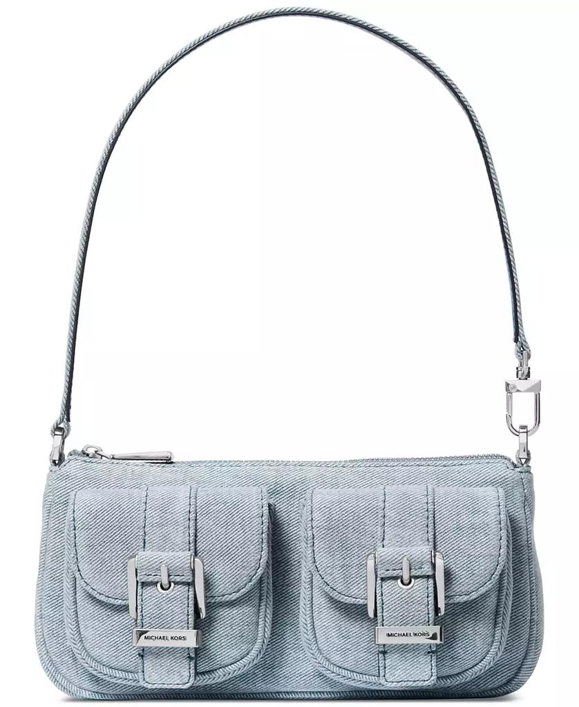 Michael Kors Zoe Small Denim Convertible Shoulder Bag
