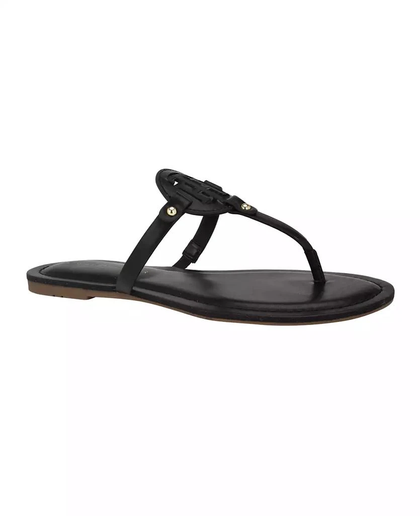 Tommy Hilfiger Litzy Logo Flat T-Strap Flat Sandals 1