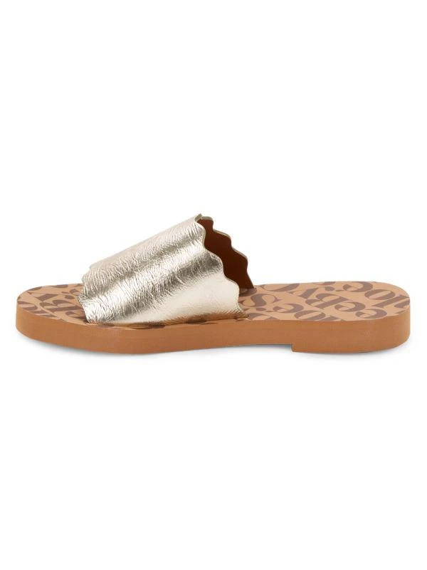 See by Chloé Essie Scalloped Leather Slides 4