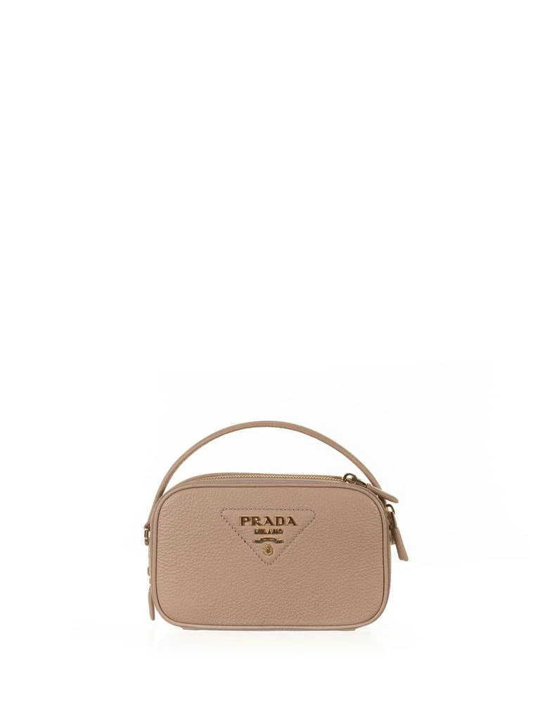 Prada Prada Leather Mini Bag With Shoulder Strap And Logo - Women 1