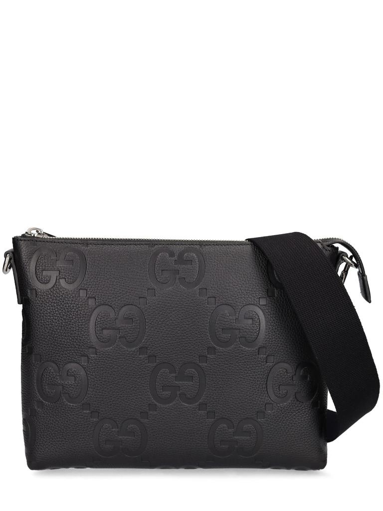 バッグ Gucci GG Accessory Pouch Leather Black Bi-color small pouch in black GG Supreme canvas | GUCCI® US
