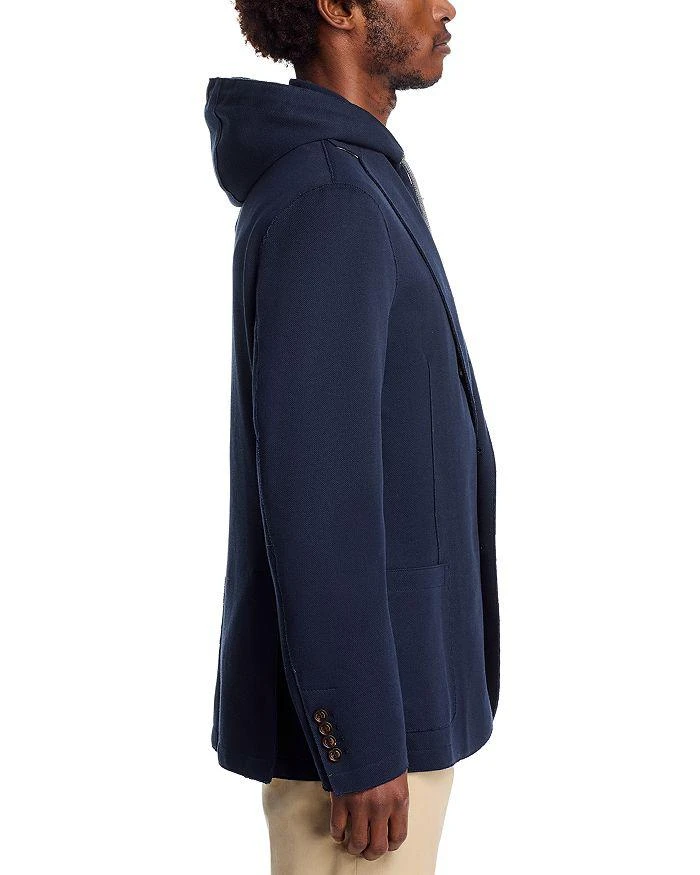 ELEVENTY Cotton Pique Jersey Removable Hood Soft Jacket 6