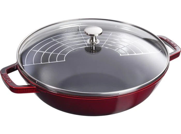 Staub Wok 30cm, rond, Grenadine, fonte, second choix 1