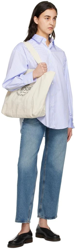 HOUSE OF DAGMAR Blue & White Gina Shirt 4