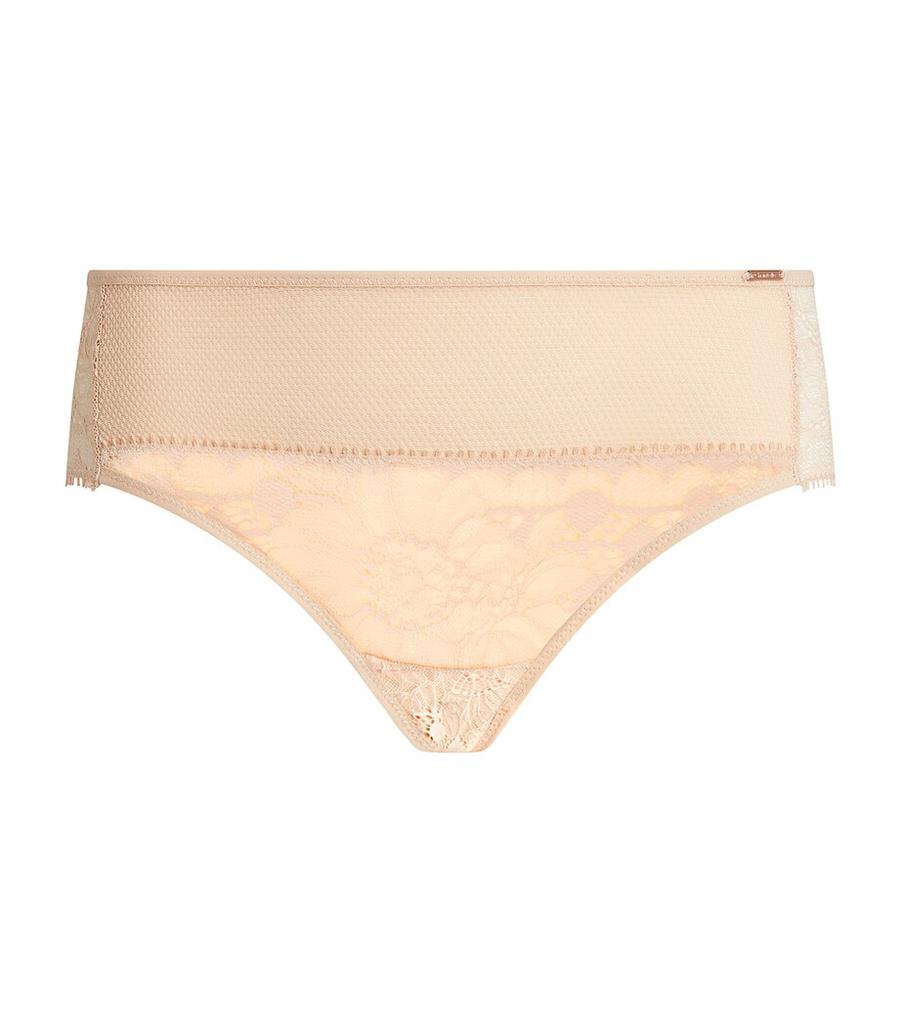 Chantelle Lace-Front Brazilian Briefs