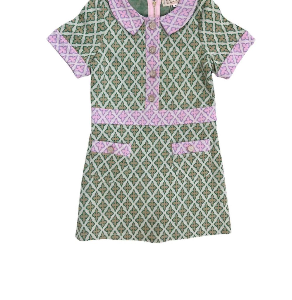 Hannah Banana Hannah Banana - Girl's Two Tone Mod Dress
