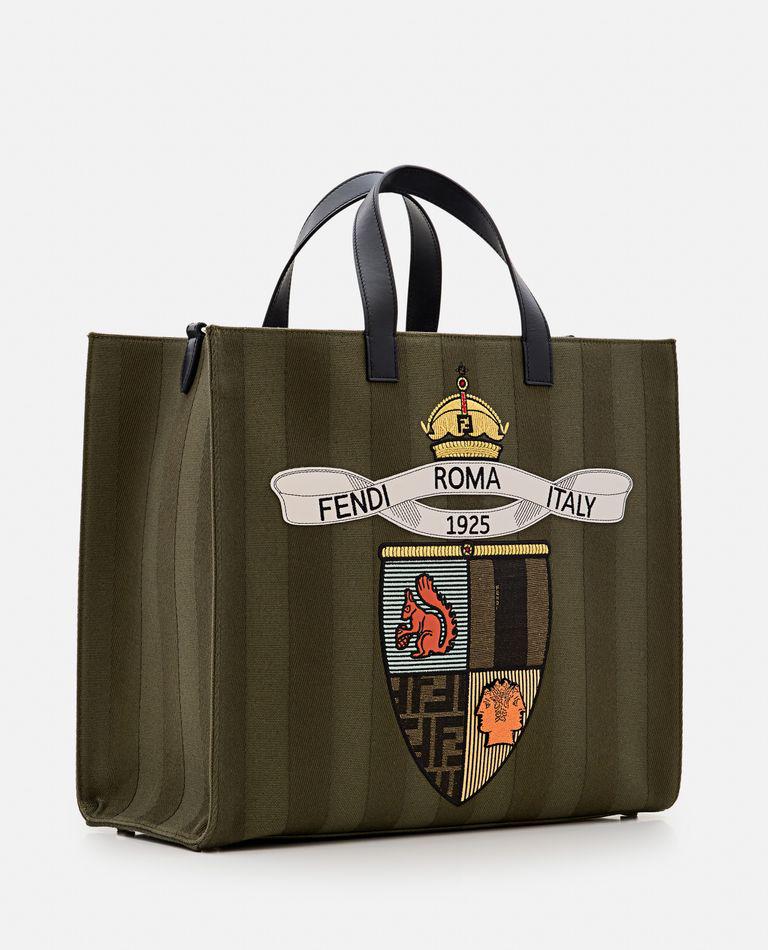 Fendi Shopping Bag Canvas Pequin