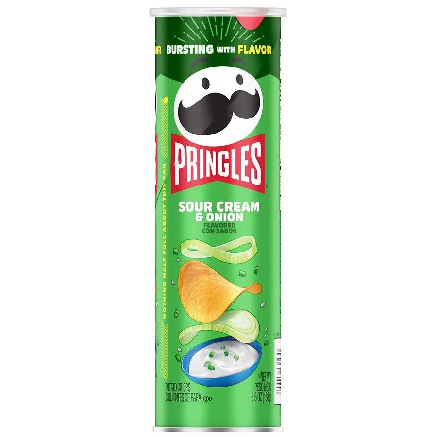 Pringles Potato Crisps Chips Sour Cream and Onion 6