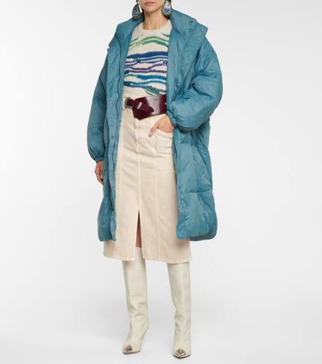 Isabel Marant Driesta belted puffer coat