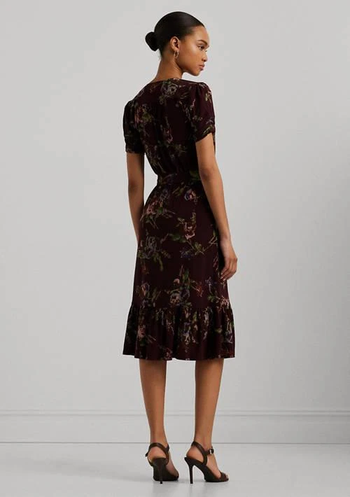 jersey surplice dress Ralph Lauren Surplice Jersey Sleeveless Dress - Lauren Navy