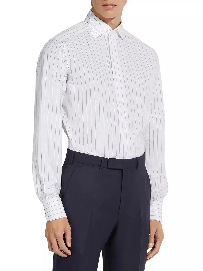 Zegna Macro-Striped Centoventimila Cotton Shirt 2