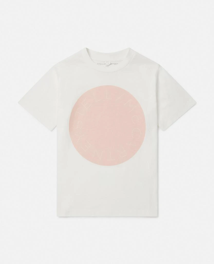 Stella McCartney Stella McCartney - Logo Graphic T-Shirt, Woman, White, Size: 5 1