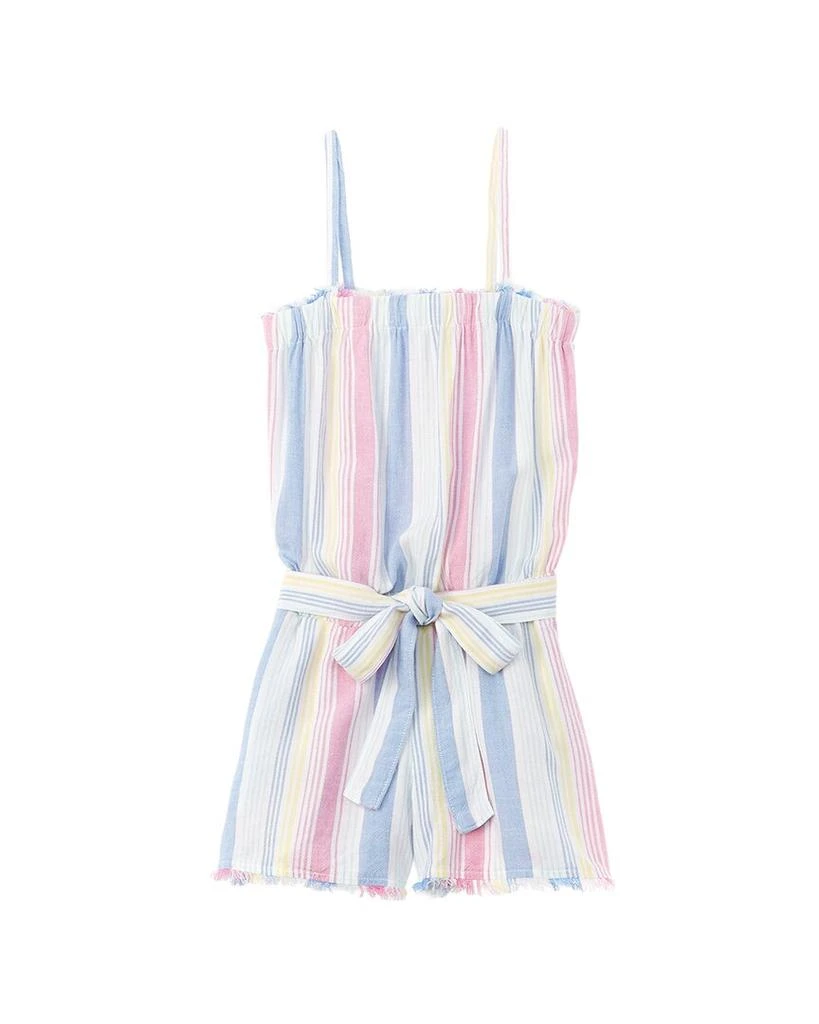 Bella Dahl Frayed Linen-Blend Romper 1