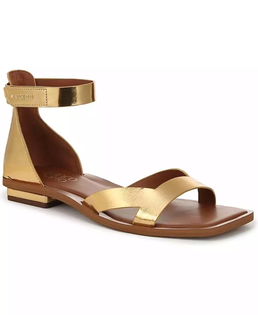 Shop Women's Elisa Open Square Toe Ankle Strap Flat Sandals on