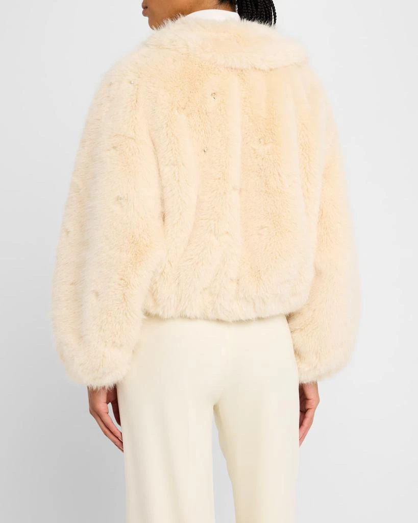 A.L.C. Esme Embellished Faux Fur Jacket 3