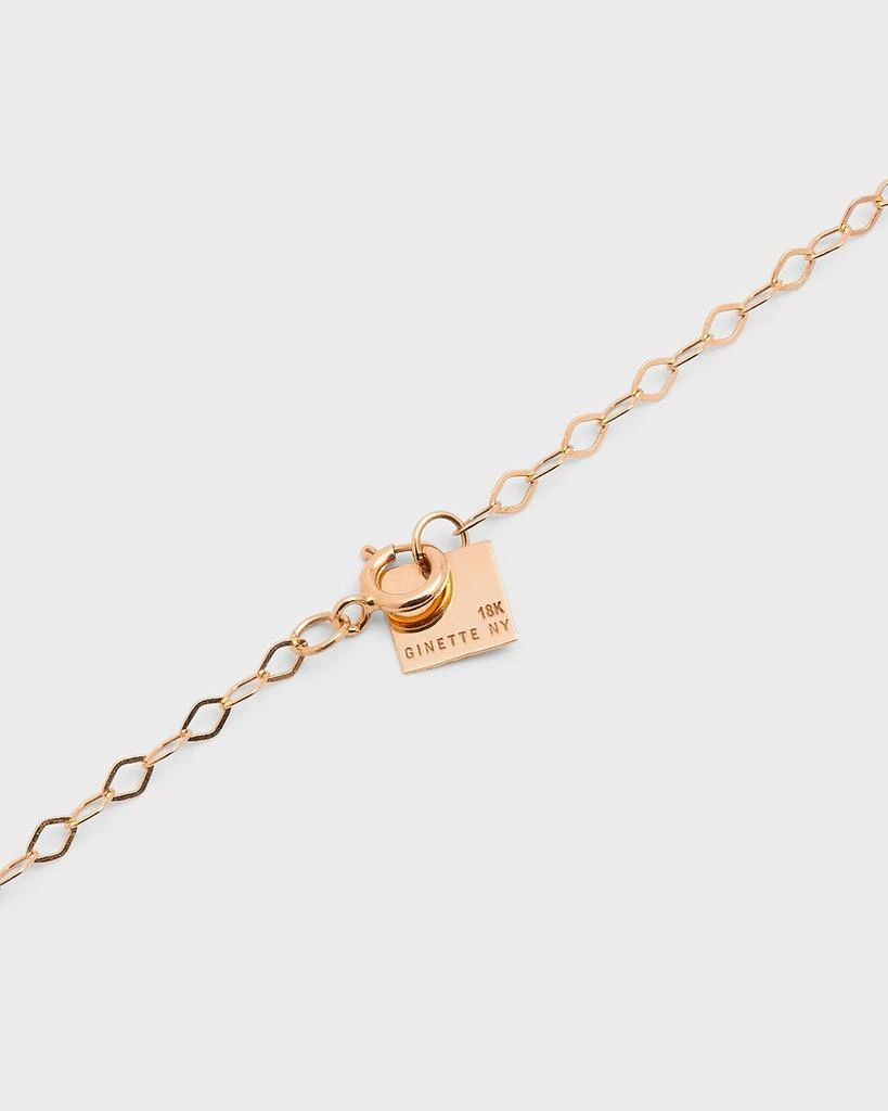 Ginette NY Jumbo Donut Onyx On Chain Necklace 4