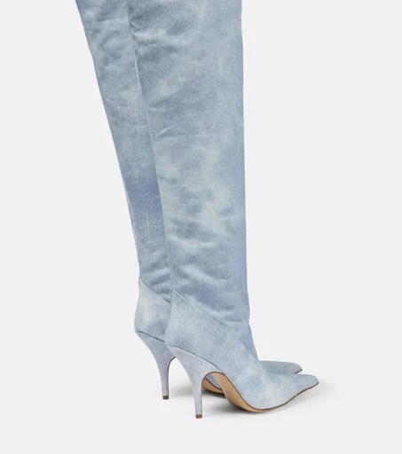 GIA BORGHINI Gia 33 denim over-the-knee boots 3
