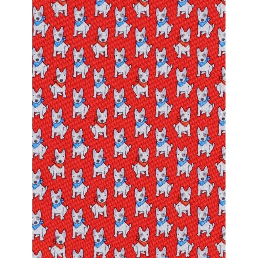 Salvatore Ferragamo Terrier Print Silk Tie 3