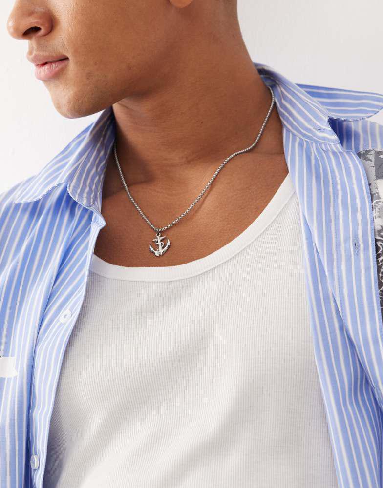 CLASSICS 77 Classics 77 anchor pendant necklace in silver