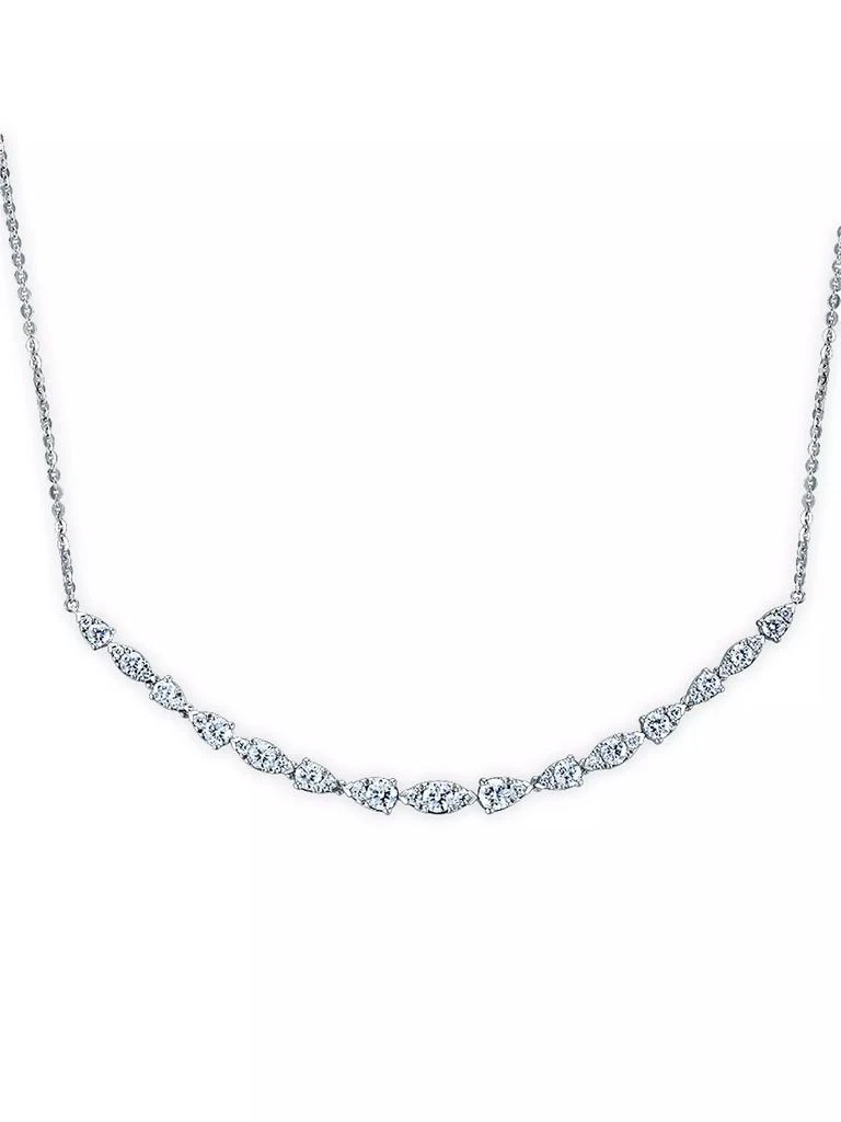 Hearts On Fire Aerial Dewdrop 18K White Gold & 1.50 TCW Diamond Medium Pendant Necklace 1