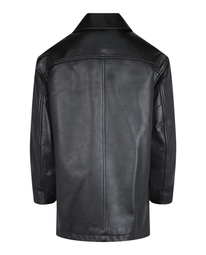 Givenchy Leather Peacoat