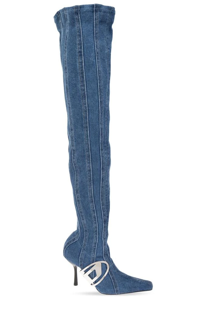 Diesel Diesel D-Eclipse Pointed Toe Denim Boots 1