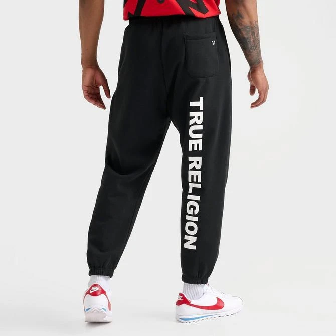 True Religion Men's True Religion Buddha Face Fleece Jogger Pants 4