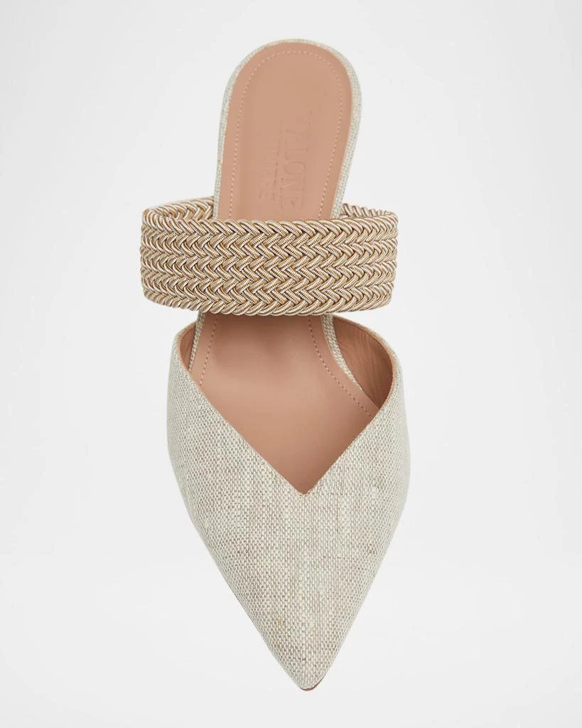 Malone Souliers Maisie Linen Strap Mules 6