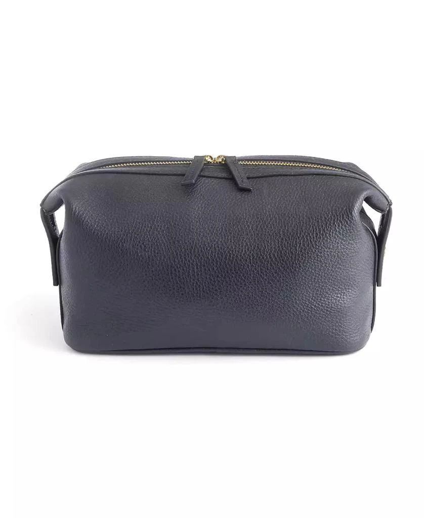 Royce Leather Pebbled Leather Toiletry Bag 4
