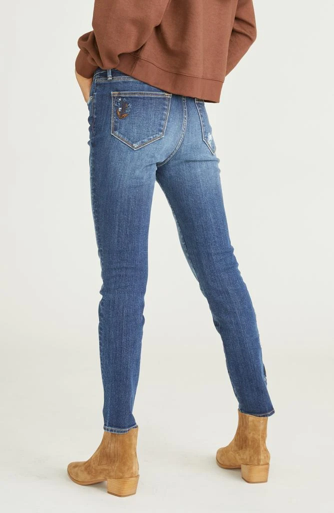 Driftwood Jackie Floral Embroidered Skinny Jeans 2