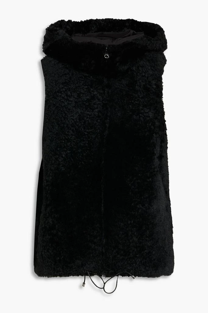 Karl Donoghue Shearling hooded vest 1