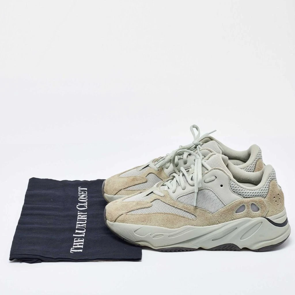 YEEZY Yeezy x Adidas Green Knit Fabric and Suede Boost 700 Salt Sneakers Size 42 2/3 9