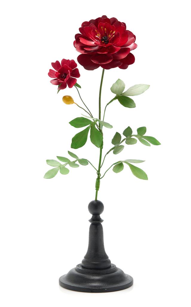 Erbavoglio Milano Erbavoglio Milano - Handcrafted Metal Rose Sculpture - Red - Moda Operandi