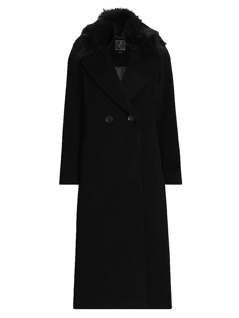 Mercer Collective Madison Fur Collar Maxi Wool Coat 1