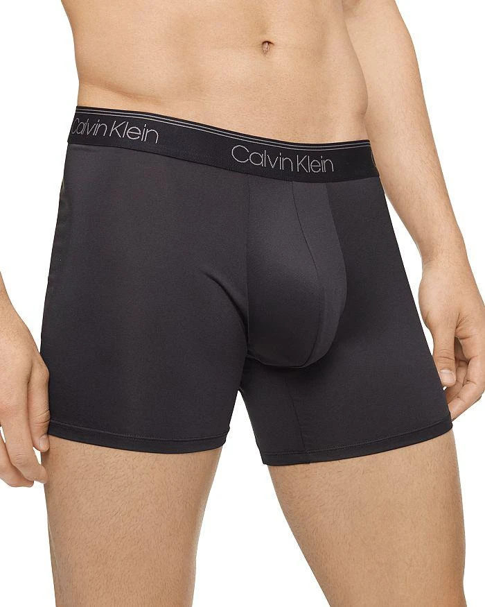 Calvin Klein Microfiber Stretch Wicking Boxer Briefs, Pack of 3 2