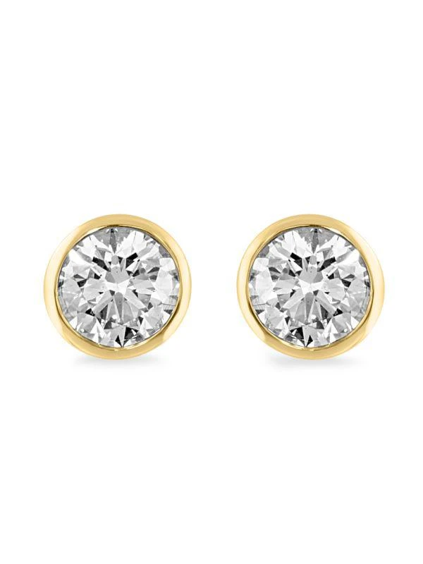 Effy 14K Yellow Gold 
2.43 TCW Lab-Grown Diamond Stud Earrings 1