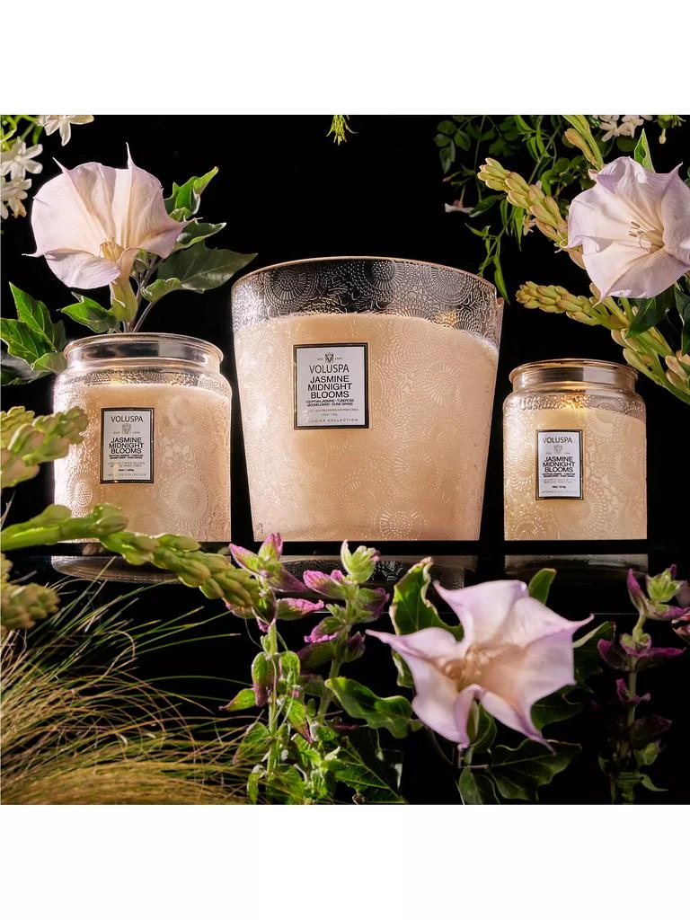 Voluspa Japonica Jasmine Midnight Blooms 5-Wick Hearth Candle 3