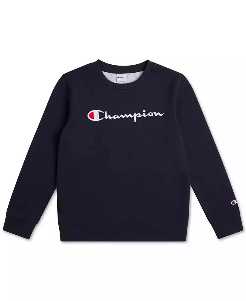 CHAMPION Big Boys Signature Long Sleeve Crewneck Sweatshirt 3