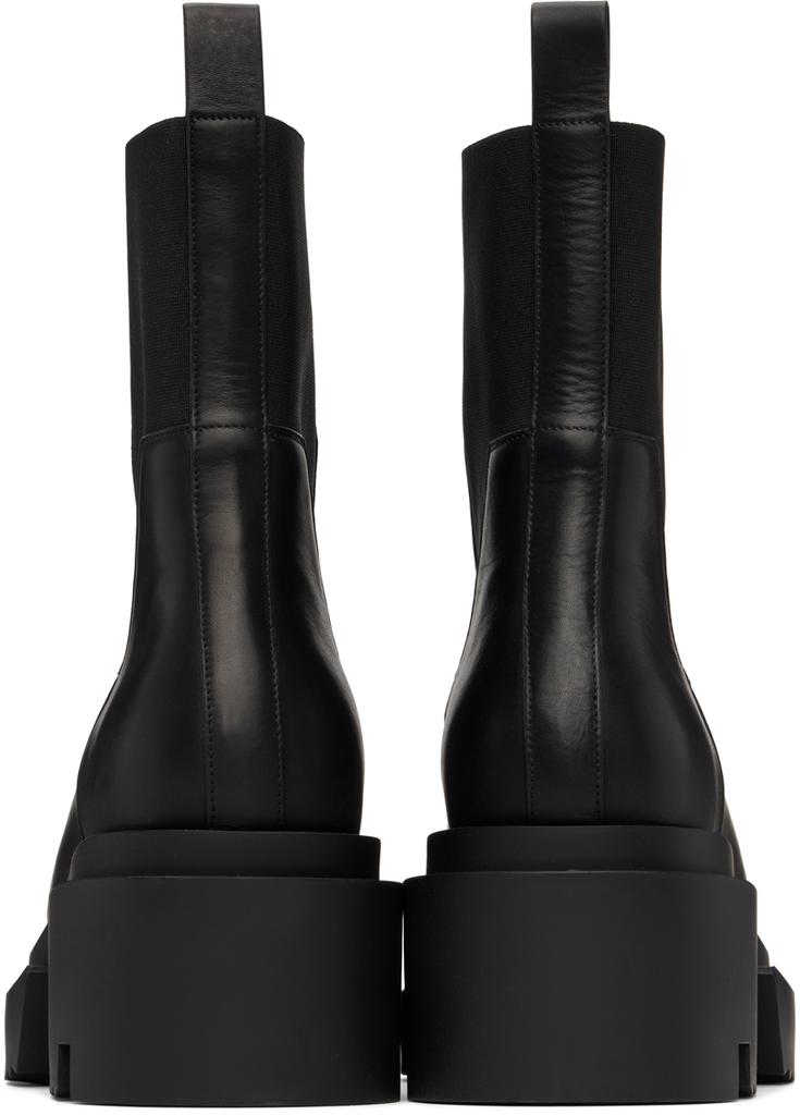 Rick Owens Black Porterville Beatle Bogun Chelsea Boots IT