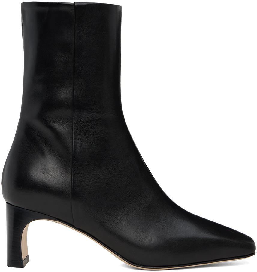 【関税込み】Aeyde ベージュ Tabitha アンクルブーツ AEYDE Tabitha leather ankle boots | NET-A-PORTER