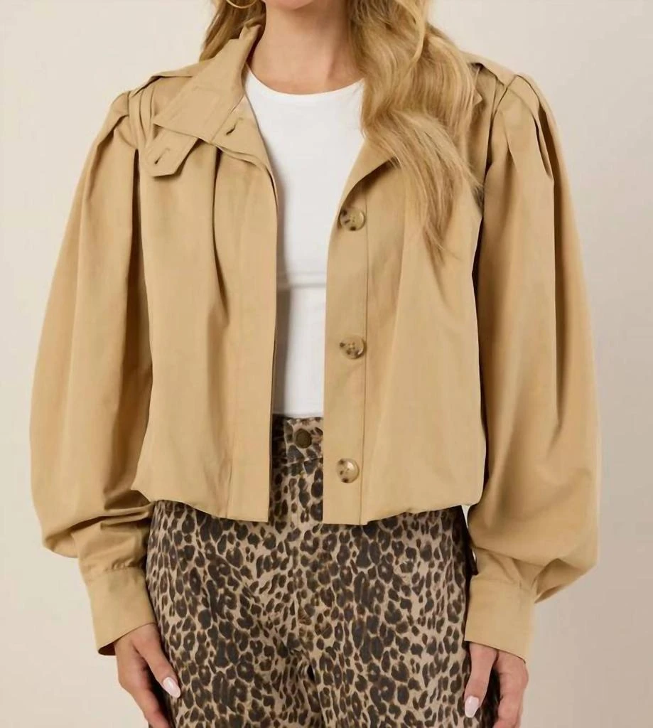 English Factory English Factory - Cropped Trench Jacket