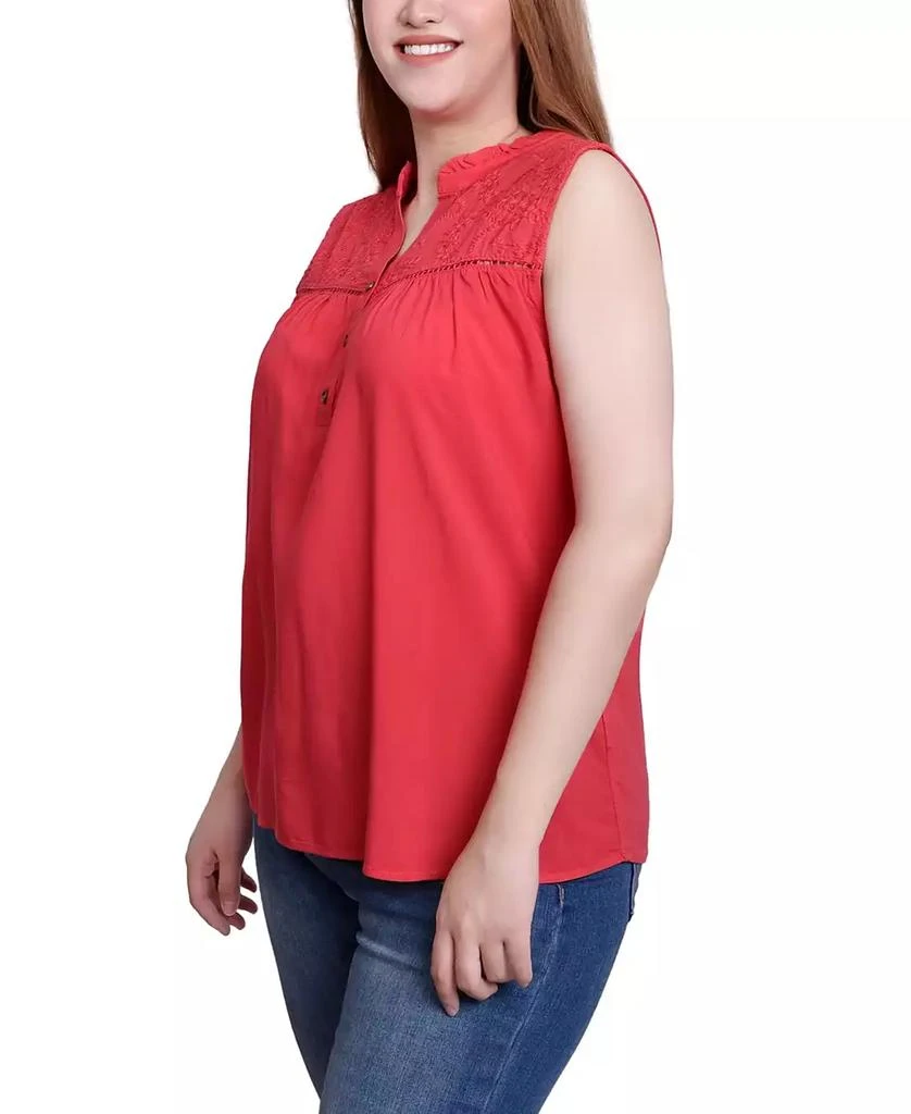 NY Collection Petite Sleeveless Yoked Blouse Top 6